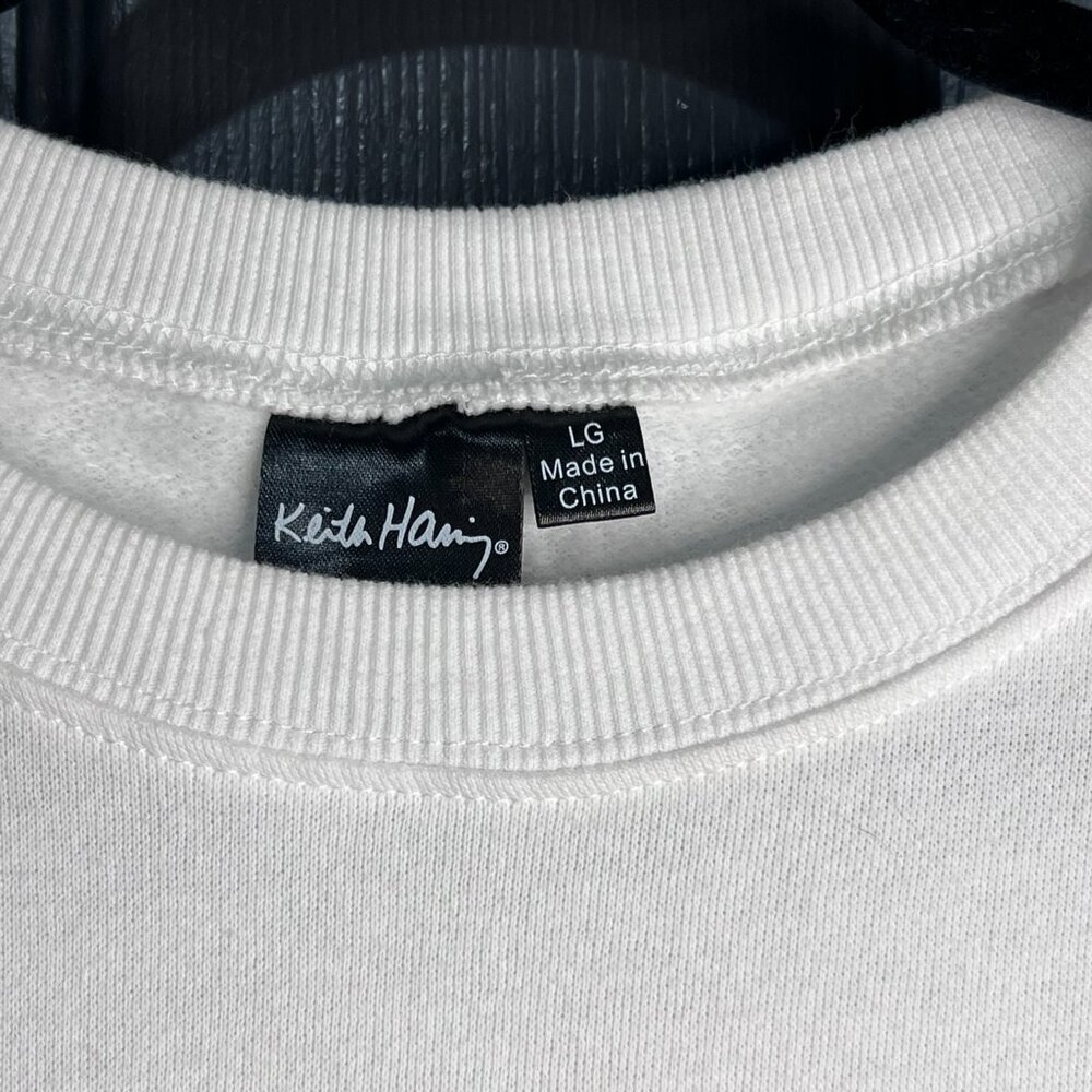 Keith Harring Sweatshirt White Size Large - Picture 2 of 11